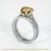 14K Yellow & White Accent Stones Ring Setting Video