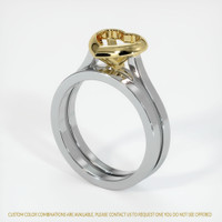 18K Yellow & White Accent Stones Ring Setting Video