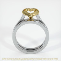18K Yellow & White Accent Stones Ring Setting Image