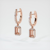 14K Rose Gold Pave Earring Setting Video