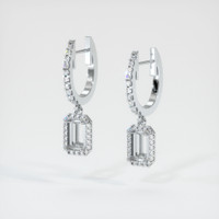 14K White Gold Pave Earring Setting Video