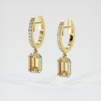 14K Yellow Gold Pave Earring Setting Video