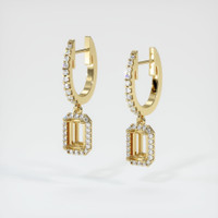 14K Yellow Gold Pave Earring Setting Video