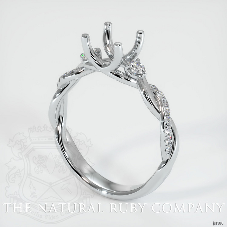 Platinum 950 Pave Ring Setting