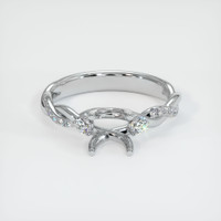 Silver Pave Ring Setting Image