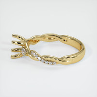 14K Yellow Gold Pave Ring Setting Image