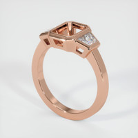 14K Rose Gold Three Stone Ring Setting Video