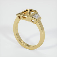 14K Yellow Gold Three Stone Ring Setting Video