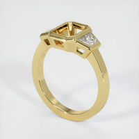 18K Yellow Gold Three Stone Ring Setting Video