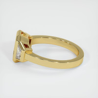 18K Yellow Gold Three Stone Ring Setting Image