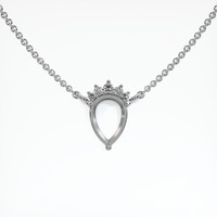 Platinum 950 Accent Stones Necklace Setting Video