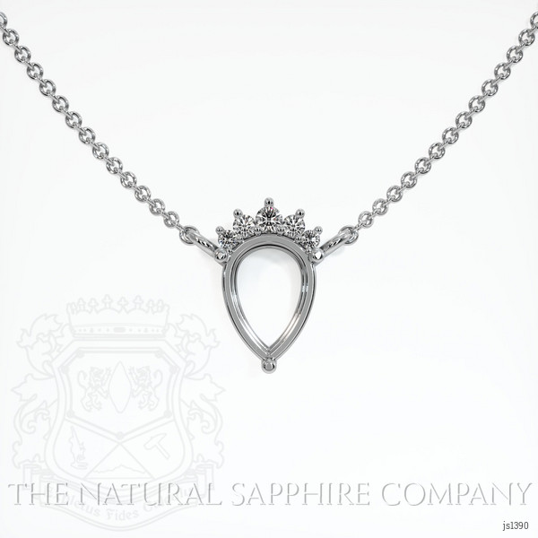  Emerald Necklace 1.36 Ct. 18K White Gold