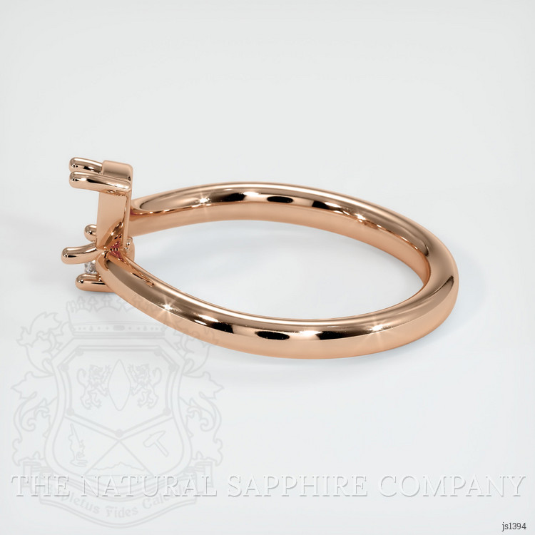18K Rose Gold Accent Stones Ring Setting