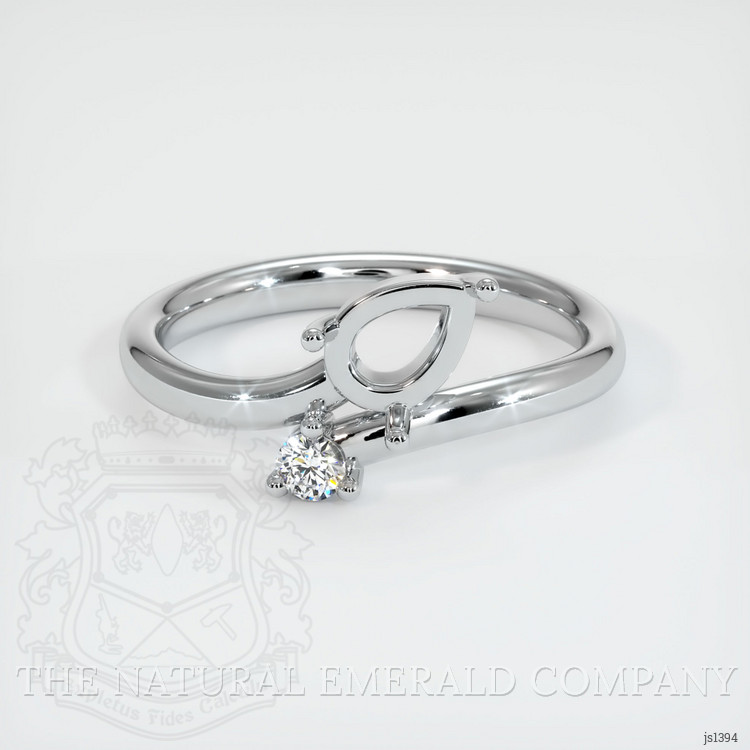 Silver Accent Stones Ring Setting