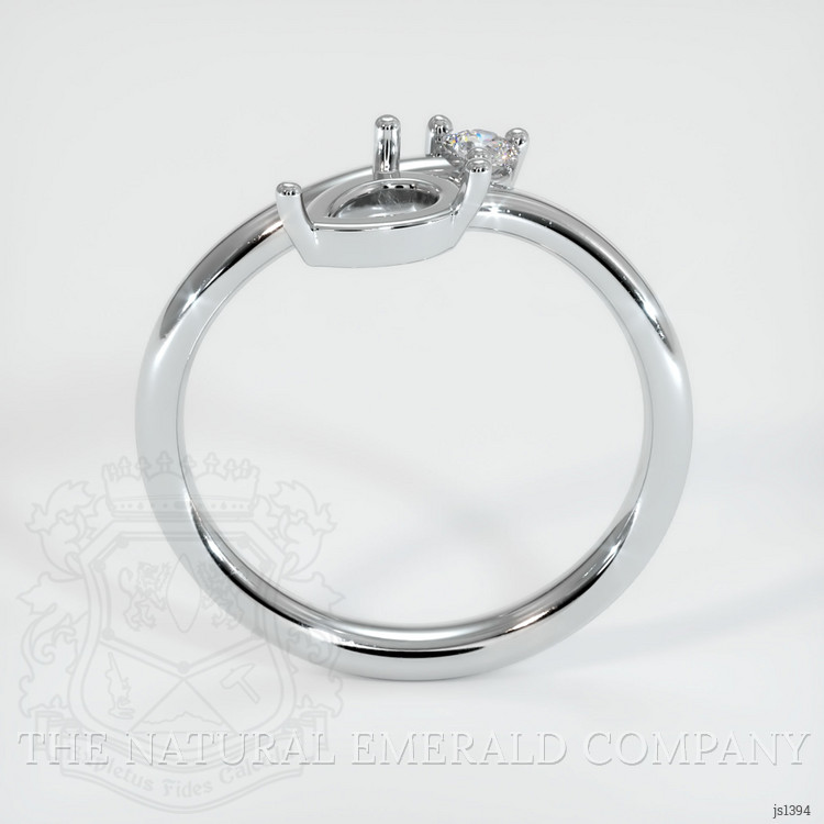 Silver Accent Stones Ring Setting