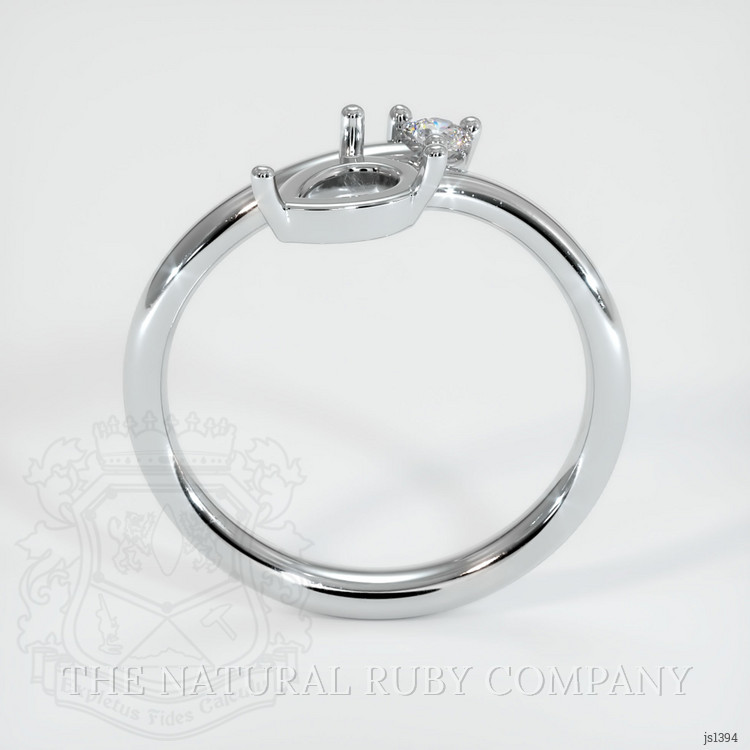 Silver Accent Stones Ring Setting