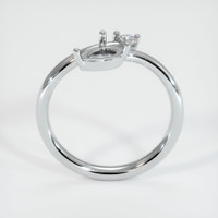 14K White Gold Accent Stones Ring Setting Image
