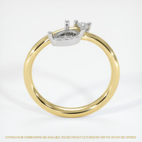 14K White & Yellow Accent Stones Ring Setting Image