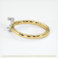 18K White & Yellow Accent Stones Ring Setting Image