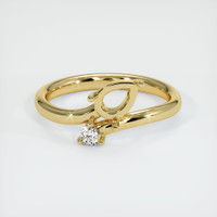 14K Yellow Gold Accent Stones Ring Setting Image