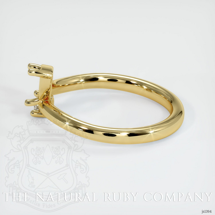 18K Yellow Gold Accent Stones Ring Setting