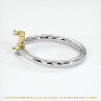 18K Yellow & White Accent Stones Ring Setting Image