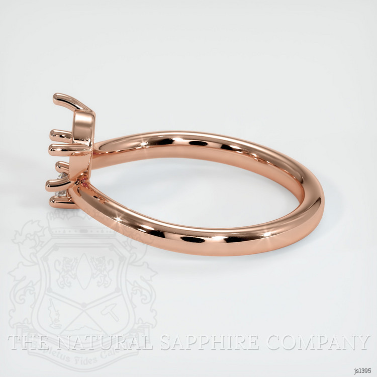 14K Rose Gold Accent Stones Ring Setting