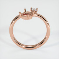 14K Rose Gold Accent Stones Ring Setting Image