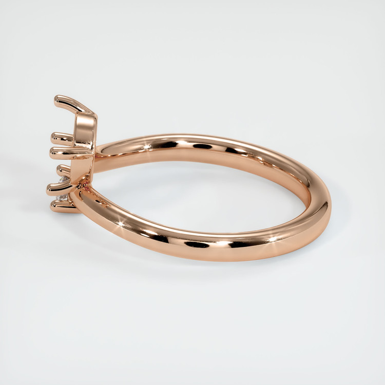 18K Rose Gold Accent Stones Ring Setting