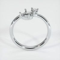 18K White Gold Accent Stones Ring Setting Image