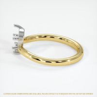 14K White & Yellow Accent Stones Ring Setting Image