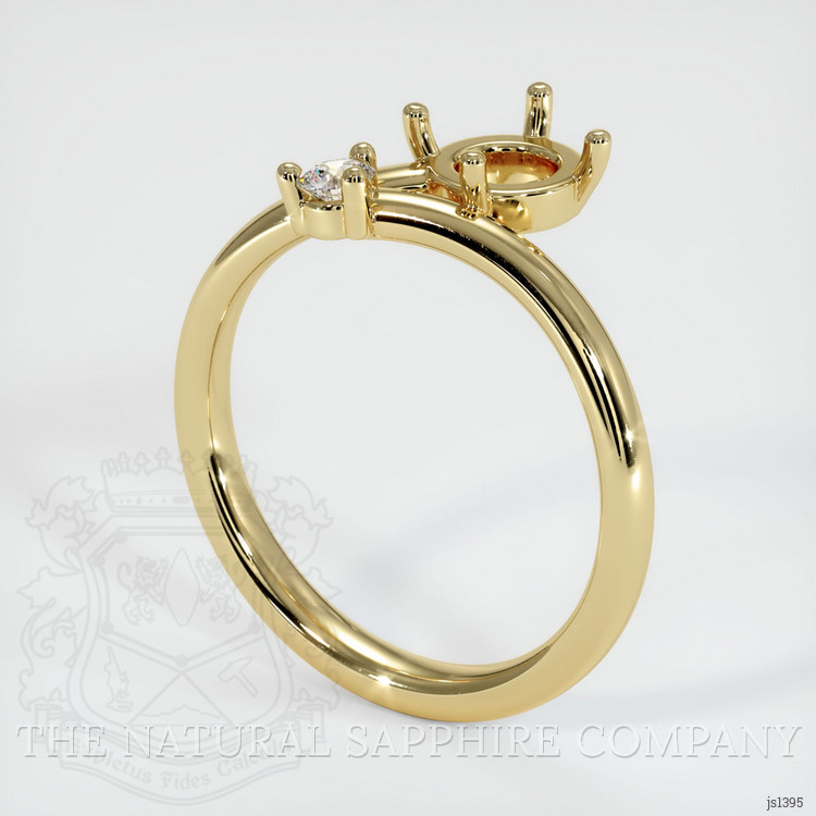 10K Yellow Gold Accent Stones Ring Setting