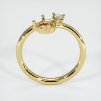 18K Yellow Gold Accent Stones Ring Setting Image