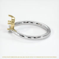 14K Yellow & White Accent Stones Ring Setting Image