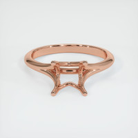 14K Rose Gold Solitaire Ring Setting Image
