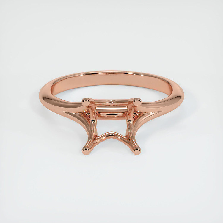 14K Rose Gold Solitaire Ring Setting