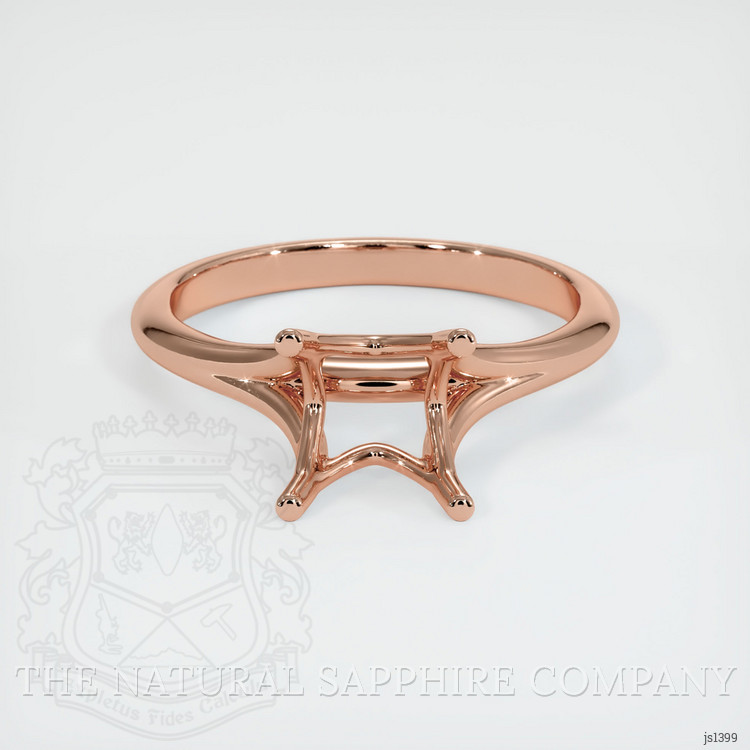 14K Rose Gold Solitaire Ring Setting