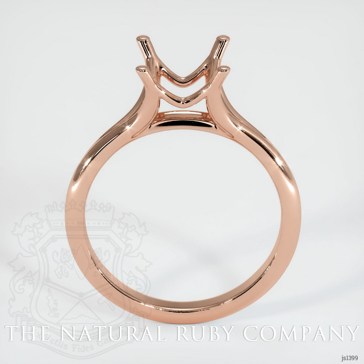 14K Rose Gold Solitaire Ring Setting