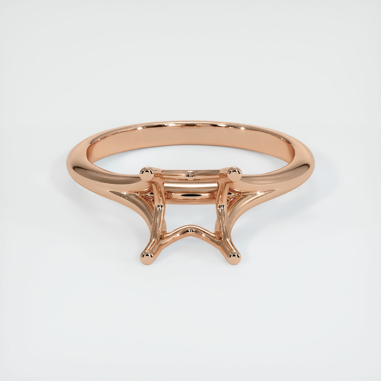 18K Rose Gold Solitaire Ring Setting