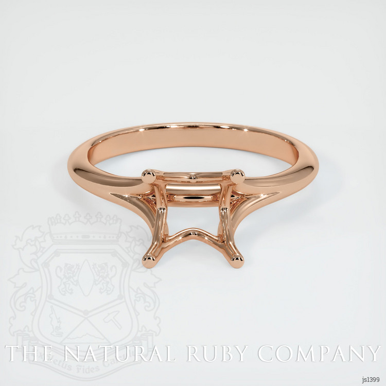 18K Rose Gold Solitaire Ring Setting