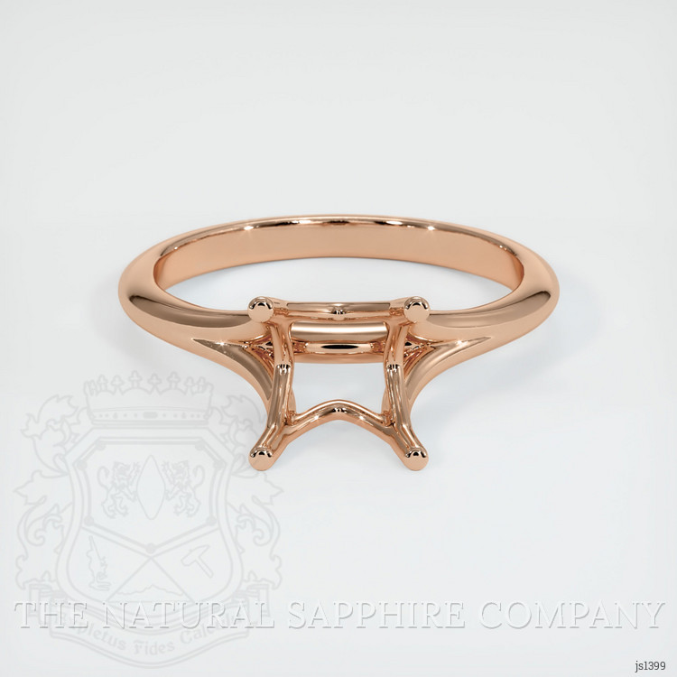 18K Rose Gold Solitaire Ring Setting