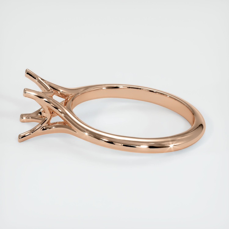 18K Rose Gold Solitaire Ring Setting