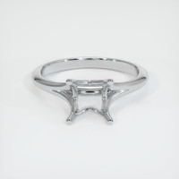 14K White Gold Solitaire Ring Setting Image