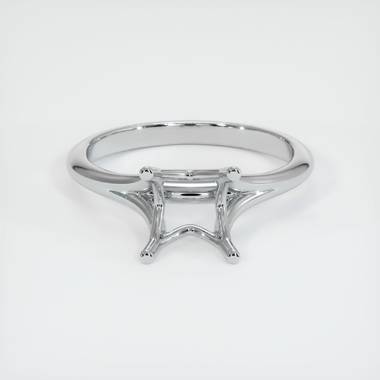 14K White Gold Solitaire Ring Setting