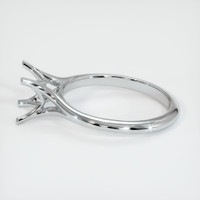 14K White Gold Solitaire Ring Setting Image