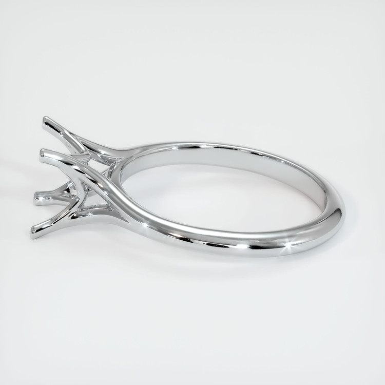 14K White Gold Solitaire Ring Setting