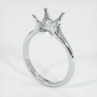 18K White Gold Solitaire Ring Setting Video