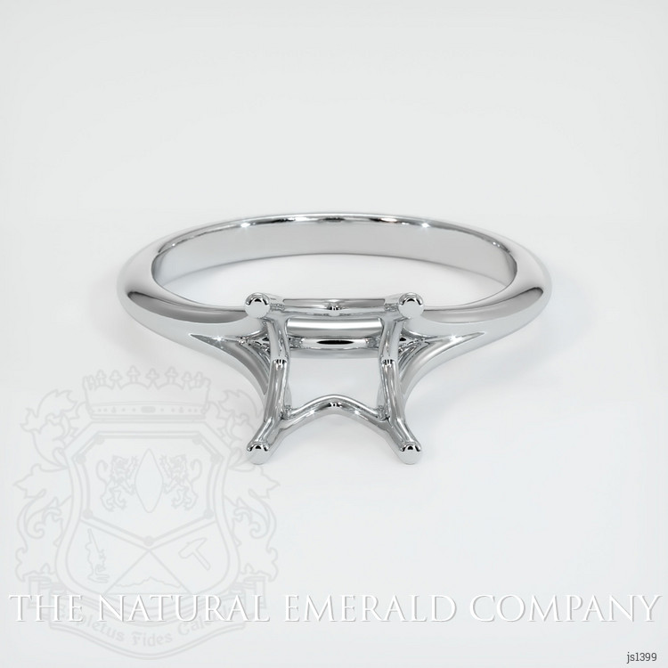 18K White Gold Solitaire Ring Setting