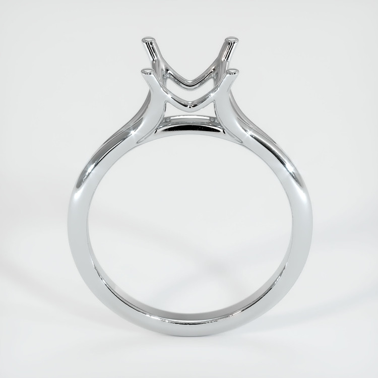 18K White Gold Solitaire Ring Setting