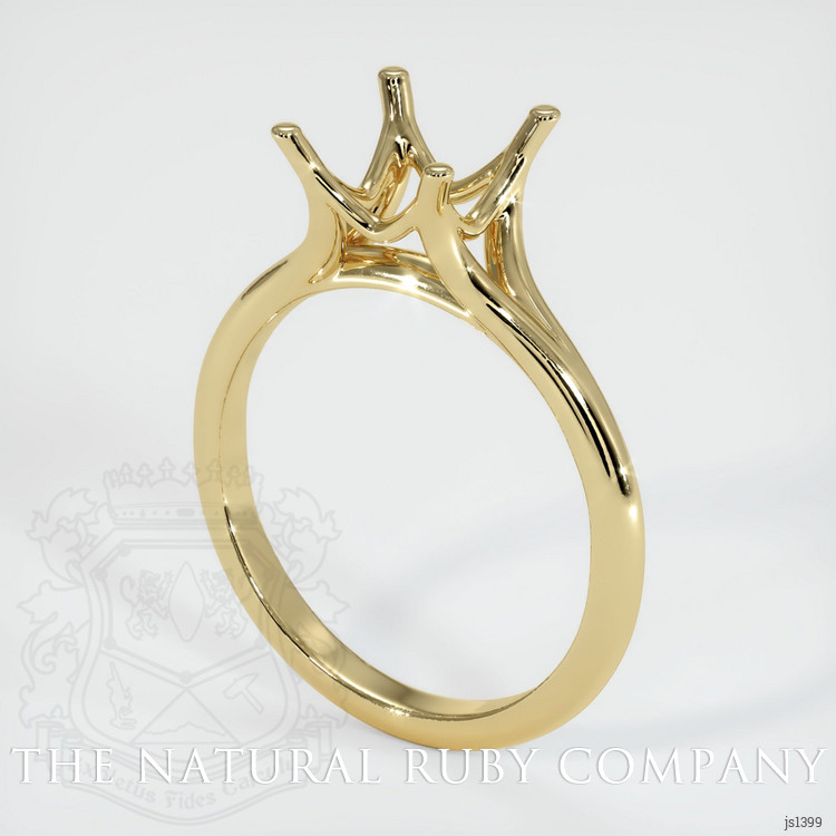 14K Yellow Gold Solitaire Ring Setting